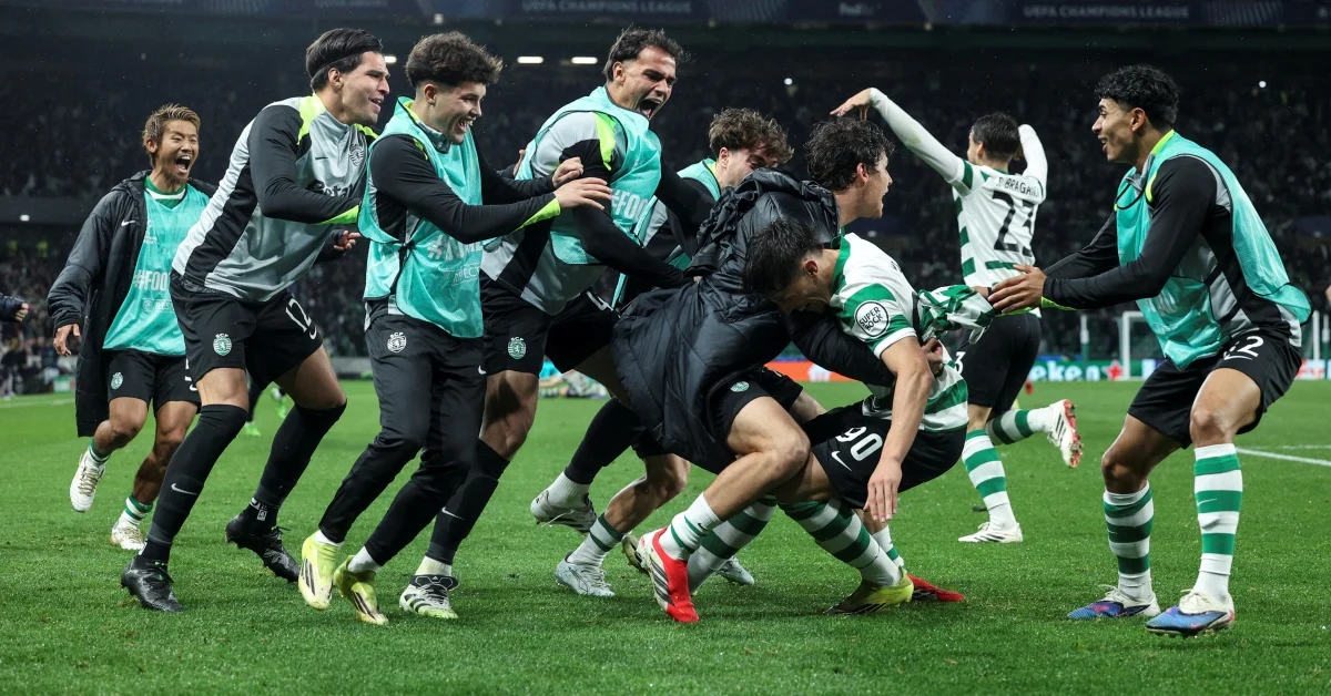 欧冠｜绝地反击震撼 士砵亭5比0翻盘首闯8强