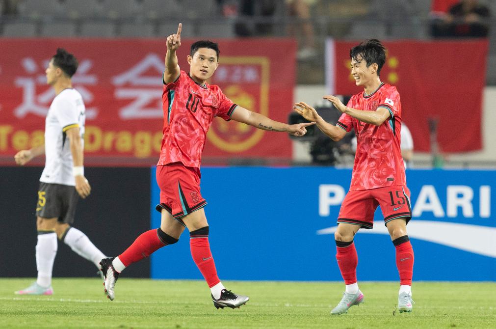 东亚杯首轮中国男足0:3不敌韩国队