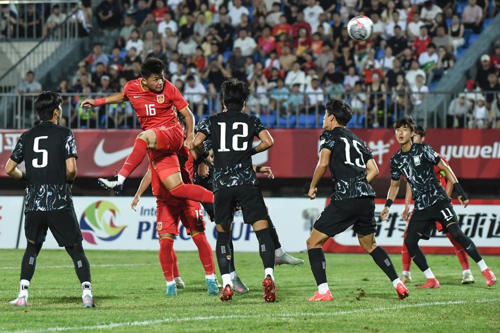 中国U16男足憾负韩国队获“和平杯”季军
