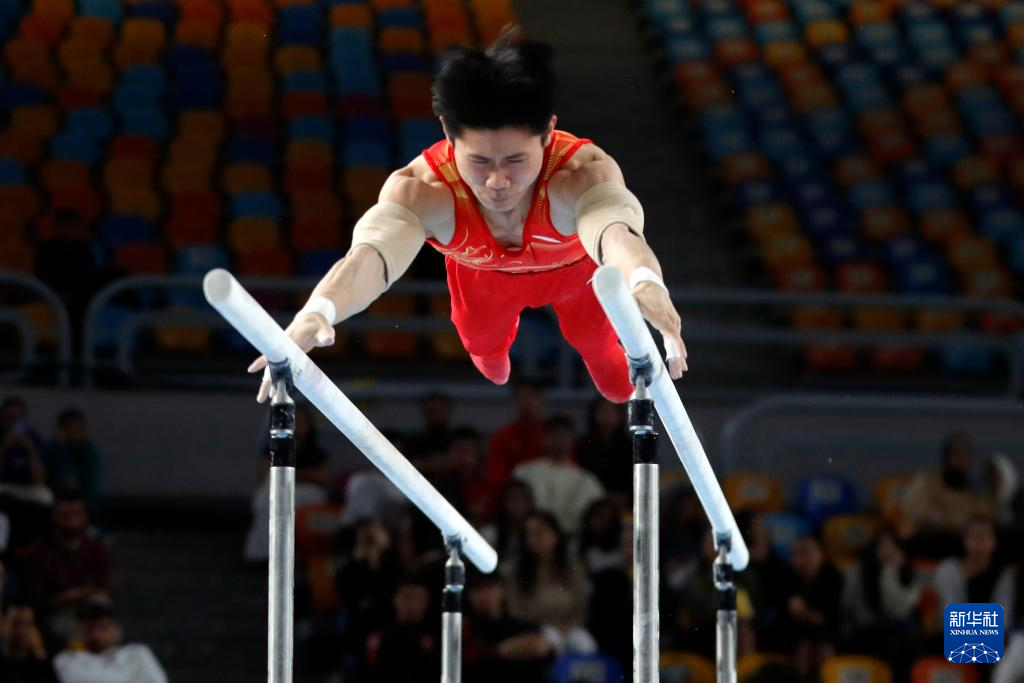 体操世界杯开罗站｜刘洋获男子双杠冠军
