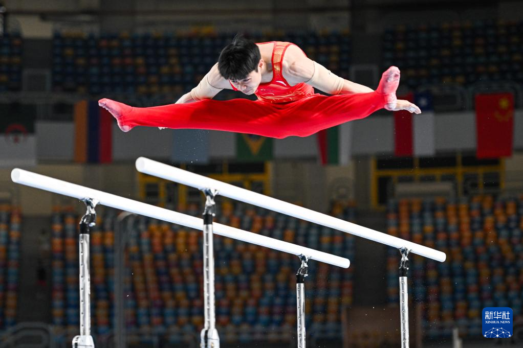 体操世界杯开罗站｜刘洋获男子双杠冠军